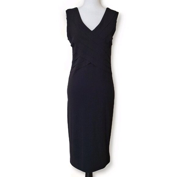 NAF NAF BODYCON BLACK DRESS SIZE 38 SIZE 6 - Picture 1 of 6